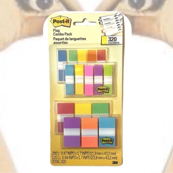 🏷️ Post-it colorful index tab combo pack set of 320 - Picture 1 of 8